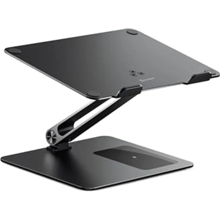 Alogic Elite Aluminium Notebook-Ständer, verstellbar mit kabelloser Ladestation bis 10 Watt, für Laptops 11-17 Zoll – Bild 1