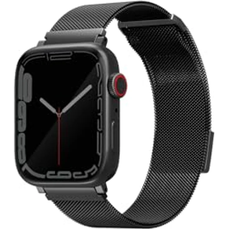 UNIQ Dante Apple Watch Mesh Steel Strap, 44/42 mm, Graphit mit hochwertigem Edelstahldesign