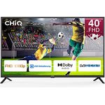 CHIQ TV, 40 Zoll Full HD LED Fernseher mit Dolby Audio und Triple Tuner, Schwarz