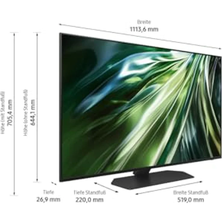 Samsung Neo QLED 4K QN90D Fernseher 50 Zoll, Samsung TV mit Neural Quantum 4K AI Gen2 Prozessor, Quantum-Matrix-Technologie, Motion Xcelerator, Smart TV, GQ50QN90DATXZG, Deutsches Modell [2024] – Bild 4