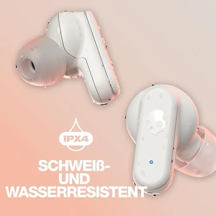 Skullcandy Dime 3 In-Ear Wireless-Kopfhörer, 20 Std. Akkulaufzeit, Mikro, kompatibel mit iPhone, Android und Bluetooth-Geräten - Weiß – Bild 5