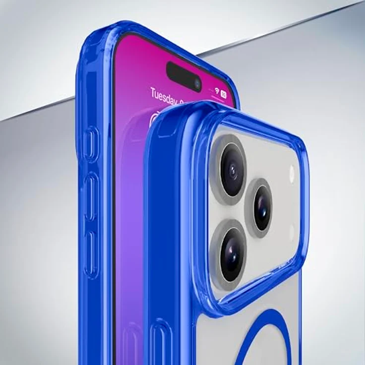 Cellular Line Iconic Mag Cover für Apple iPhone 17 Pro, Blau und Transparent, Versandkostenfrei – Bild 3