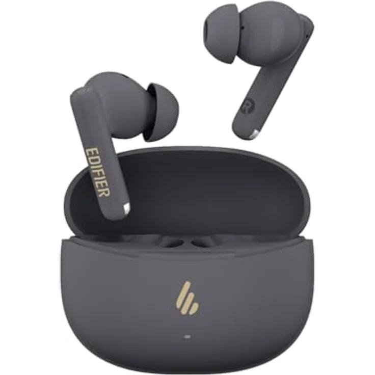 Edifier X5 Pro Kopfhörer mit aktiver Geräuschunterdrückung, KI-verbesserten Anrufen, Transparenz, Schnellladung, Gaming-Modus, IP55 wasserdicht, kabellos, Bluetooth 5.3, Grau – Bild 1