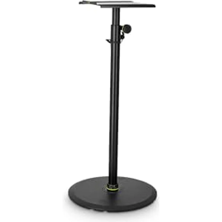 Gravity SP 3202 LR B Studiomonitor-Ständer, massiver Eisenguss-Rundsockel, schwarze Pulverbeschichtung, 40 kg Traglast – Bild 2