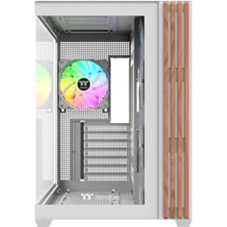 Thermaltake View 380 WS ARGB, Mid Tower Chassis in Snow White mit 3x120mm ARGB Lüftern und USB 3.2 Typ C Anschluss – Bild 2