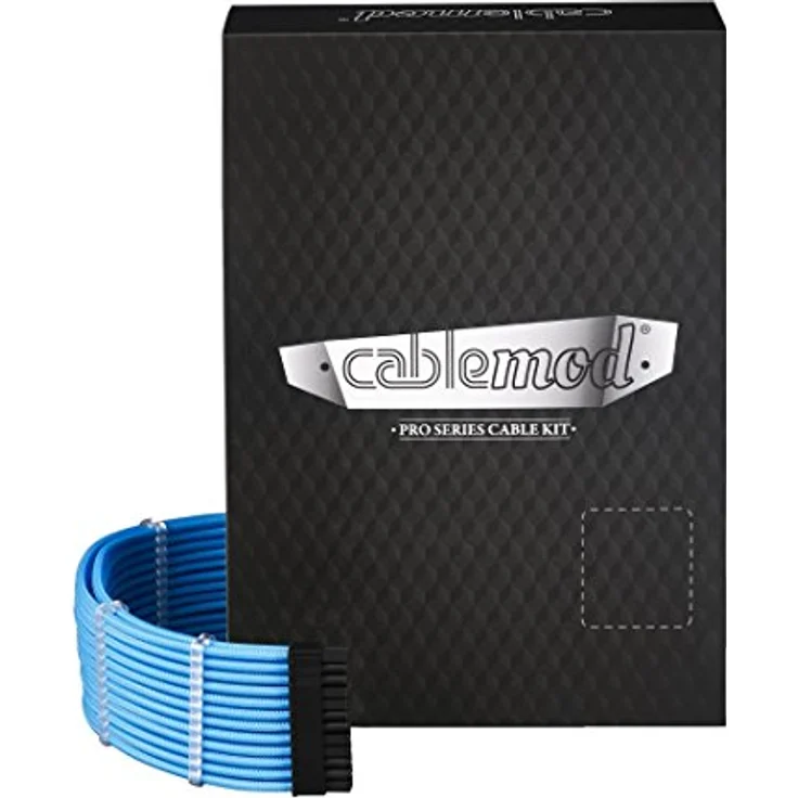 CableMod PRO Series ModMesh C-Series - Stromkabelkit - geformt - Hellblau (CM-PCSI-FKIT-NKLB-R) – Bild 2