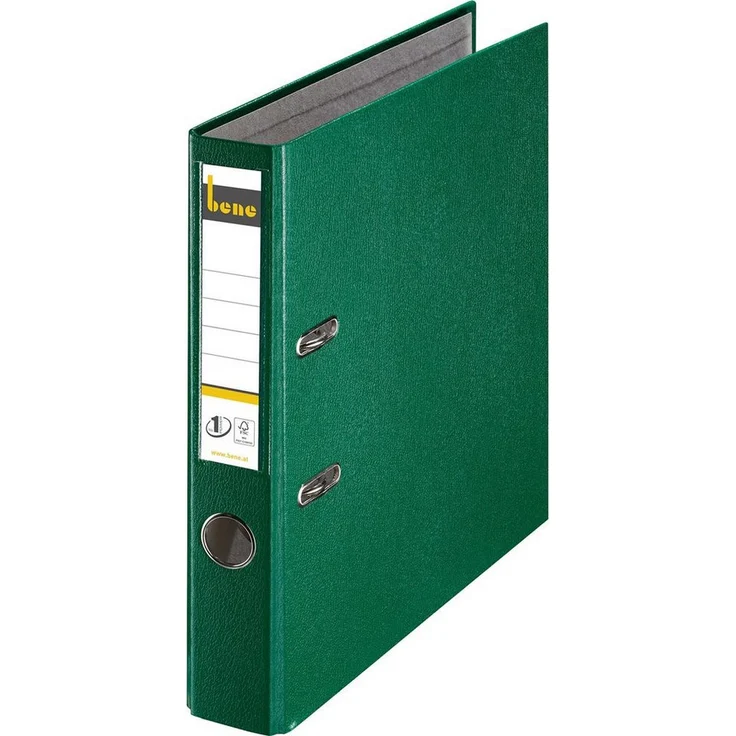 bene Aktenordner bene No.1 Power Ordner grün Kunststoff 5,2 cm DIN A4, Schmutz- und Feuchtigkeit abweisend
