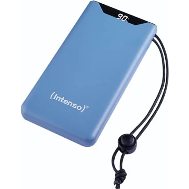Intenso Powerbank F10000, externer Akku mit PD (20W) & QC (18W), USB-C und USB-A Anschluss, 10000mAh, Blau – Bild 1