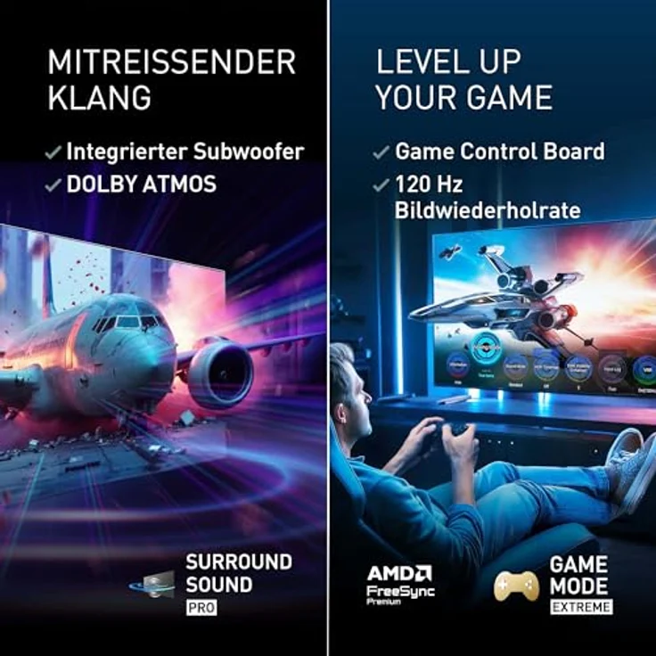 Panasonic Premium TV-55Z80BEZ, 55 Zoll 4K Ultra HD OLED Smart TV mit Dolby Vision & Atmos, Game Mode Extreme, Fire TV, Alexa & Apple Support, Schwarz – Bild 5
