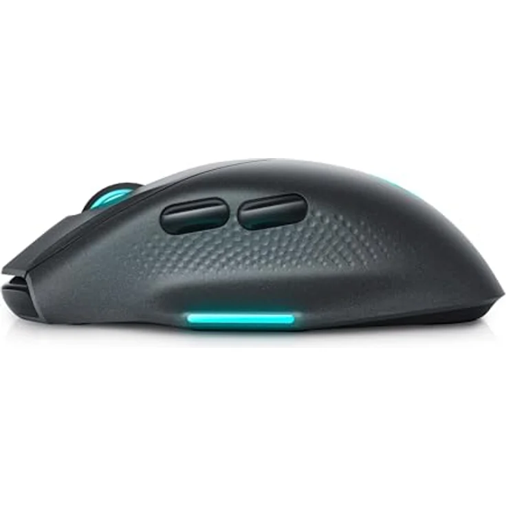 Dell Alienware AW620M Dark Side of The Moon, kabelgebundene kabellose Gaming-Maus mit rutschfestem Griff und präzisen optischen Schaltern, asymmetrisches Design für Rechtshänder – Bild 2