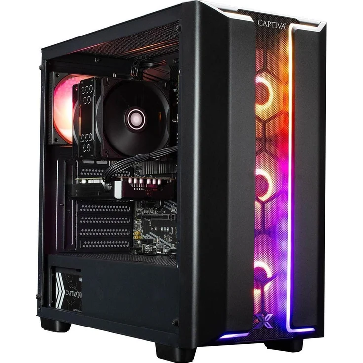 Captiva Advanced Gaming I95-802, Desktop-PC mit Intel Core i5 14600KF, Nvidia GeForce RTX 5060 8GB GDDR6, 32GB RAM, 1TB SSD, Wi-Fi 6, Windows 11 Home 64-bit