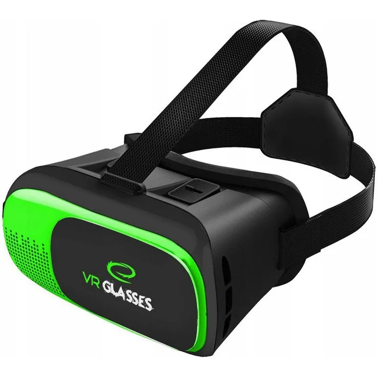 Esperanza Virtual Reality 3D-Brille doom für Smartphones, 3.5"-6" kompatibel, asphärische Linsen, verstellbare Gurte, Augmented Reality-fähig
