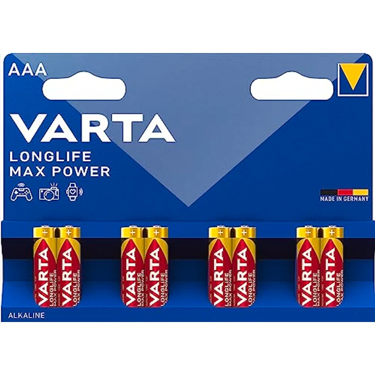 VARTA Longlife Max Power AAA Micro LR03 Batterie, Alkaline Batterien, ideal für Spielzeug und Alltagsgeräte (8er Pack) – Bild 3