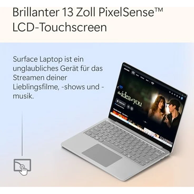 Microsoft Surface Laptop | Copilot+ PC | 13” LCD Touchscreen, Snapdragon® X Plus, 16GB RAM, 512GB SSD, Platin | Neuestes Modell, 1. Edition – Bild 4