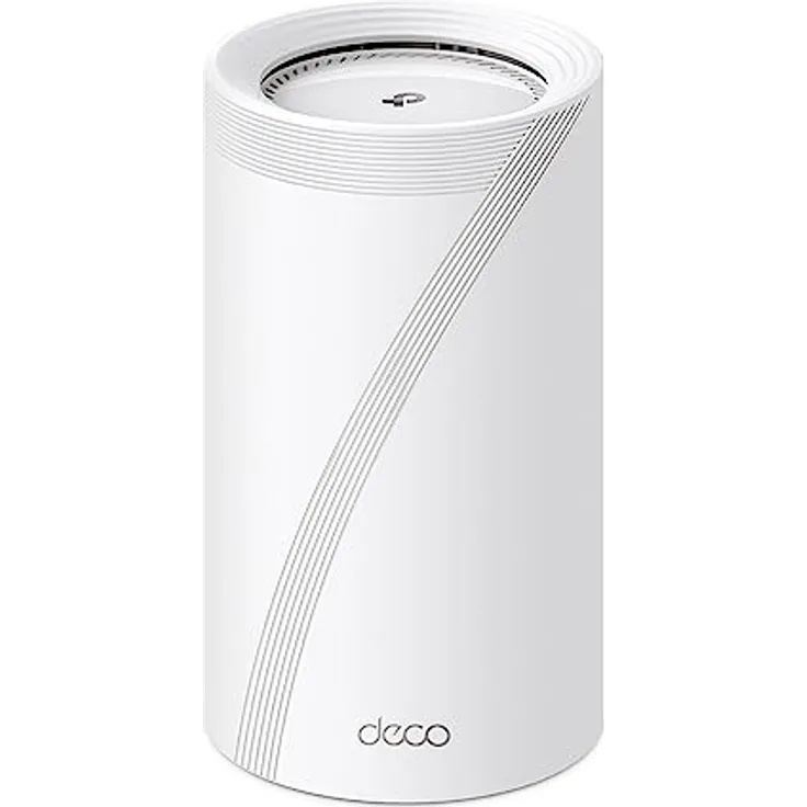 TP-Link Deco BE85 Wi-Fi 7 Mesh WLAN-Set (1er-Pack), BE19000 Tri-Band-Router und Repeater (10 Gbit/s Ethernet/Glasfaser-Port, 19 GPS Wi-Fi-Geschwindigkeit, WPA3, 320 MHz Kanäle, 6 GHz) weiß