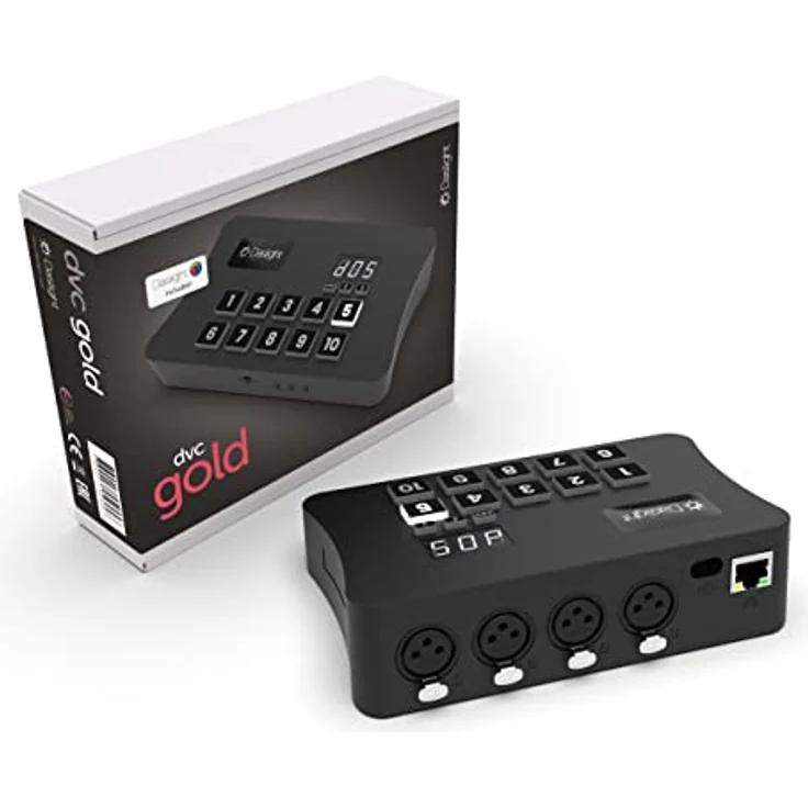 Daslight DVC GOLD, DMX-Schnittstelle mit USB-C und Ethernet, 1024 DMX-Kanäle, vollständige Lizenz für Daslight 4 und 5 – Bild 1