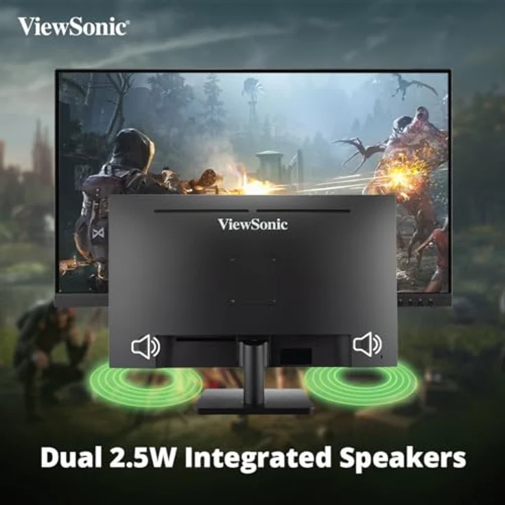 ViewSonic VA3209-MH 80 cm (32 Zoll) Büro Monitor (Full-HD, IPS, HDMI, VGA, Lautsprecher, Eye-Care, Eco-Mode) Schwarz – Bild 4