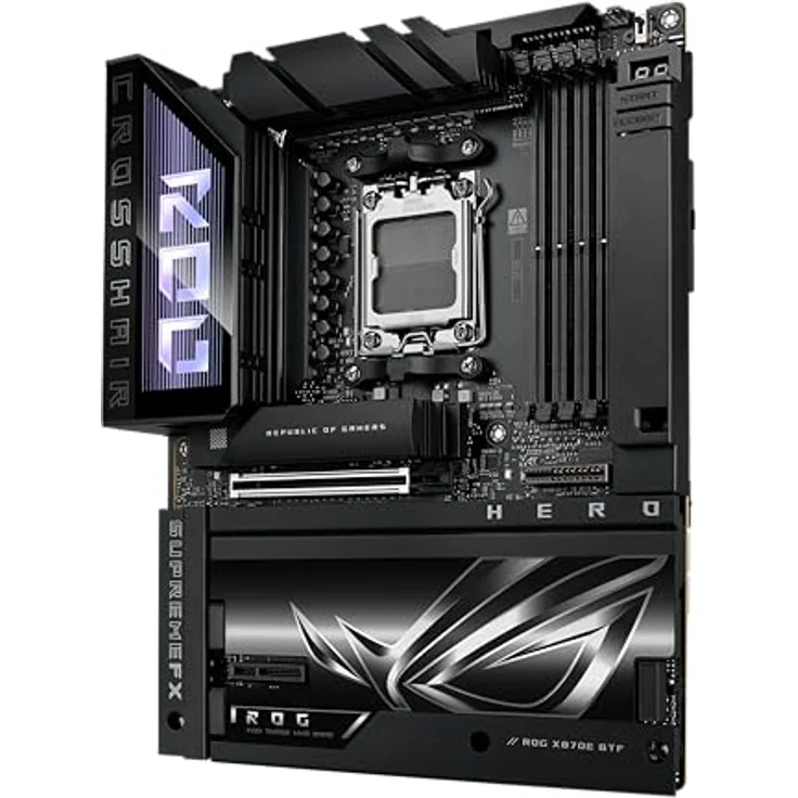 ASUS ROG CROSSHAIR X870E DARK HERO, ATX Gaming Mainboard mit AMD AM5 Sockel, 20+2+2 Power Stages, DDR5, Wi-Fi 7, 10Gb Ethernet, schwarz – Bild 3