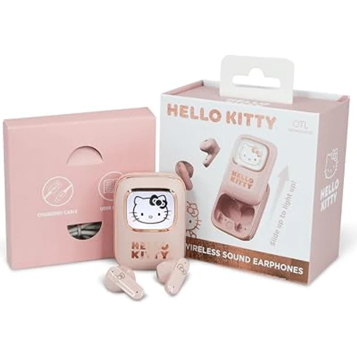 OTL Hello Kitty TWS-Kopfhörer HK1281, In-Ear-Kopfhörer mit Ladebox, Bluetooth, Smart Touch Control, Hello Kitty Design – Bild 6