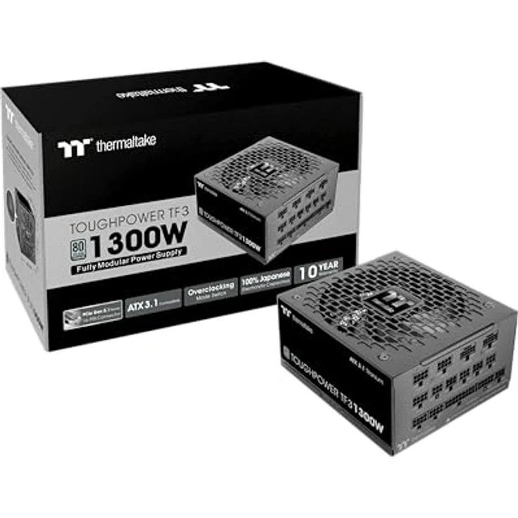 Thermaltake Toughpower TF3 1300W, Voll-modulares Netzteil, ATX 3.1, PCIe Gen 5.1, 80Plus Titan zertifiziert – Bild 1
