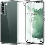 Spigen Ultra Hybrid Hülle Kompatibel mit Samsung Galaxy S22 Plus -Crystal Clear Schutzhülle mit PC Platte und Silikonrahmen