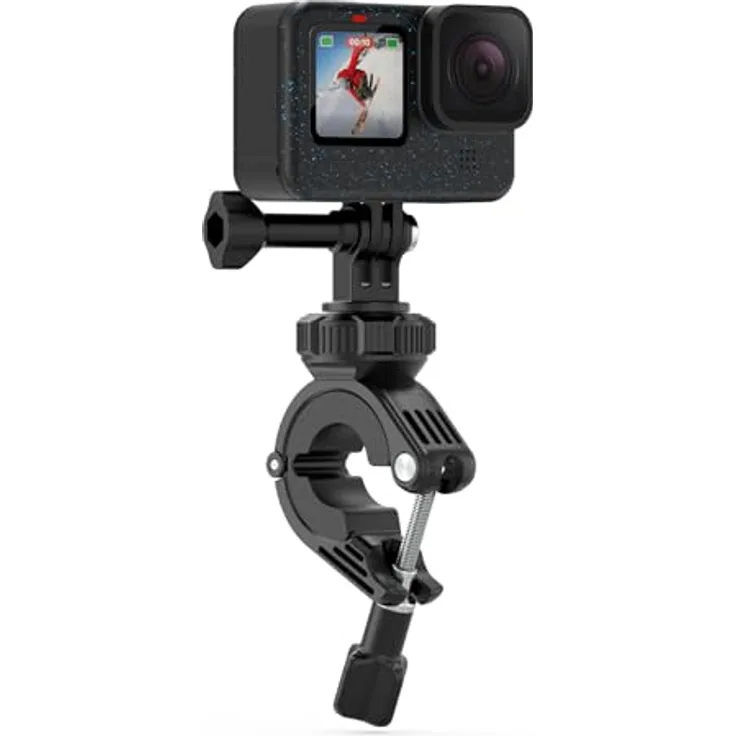 Sametop Fahrrad Lenker Halterung, 360° drehbare Klemme für GoPro Hero 13-5 und DJI Osmo Action Kameras, kompatibel mit Rohren von 9mm bis 35mm