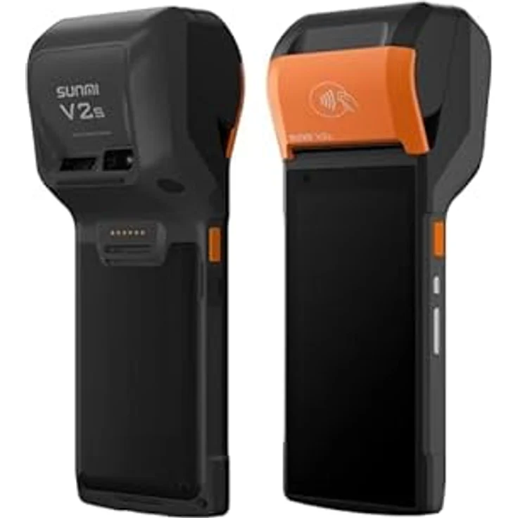 Sunmi T5940 V2S, 4G Barcode-Scanner mit 2GB RAM, 16GB Speicher, 5,45 Zoll Multi-Touchdisplay, Orange-Schwarz – Bild 7