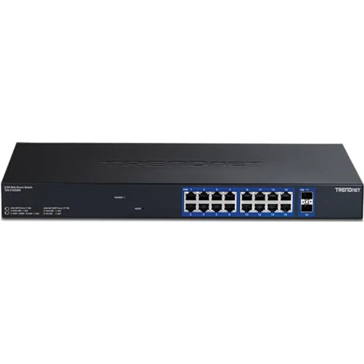 Trendnet 18-Port Multi-Gig Web Smart Switch, 18 Ports, 120 Gbit/s Switching-Kapazität, rackmontierbar, schwarz – Bild 5