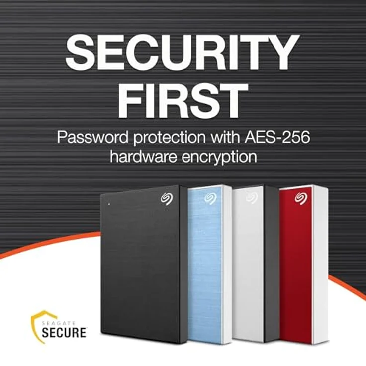 Seagate One Touch 5TB tragbare externe Festplatte, Hardwareverschlüsselung mit Kennwortzugriff, PC, Notebook & Mac, USB 3.0, Schwarz, inkl. 2 Jahre Rescue Service, Modellnr.: STKZ5000400 – Bild 4