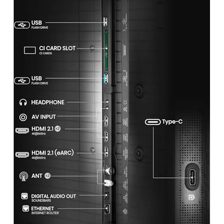 Hisense 65U8Q 65" Mini-LED ULED TV, 4K UHD, Dolby Atmos, 165Hz Game Mode PRO, Alexa, HDR, VIDAA U9 – Bild 14