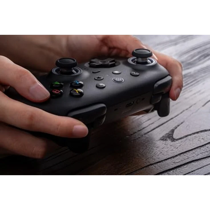 8bitdo Ultimate 2 Wireless, Gaming Controller mit TMR-Joysticks, ultra-niedriger Latenz und RGB-Beleuchtung, Schwarz – Bild 7