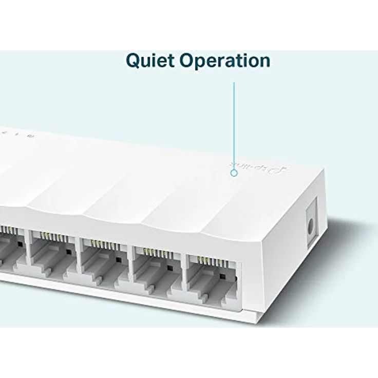 TP-Link Fast Ethernet Switch mit 8 Ports 10-100 Mbit-s Desktop Ethernet Splitter Hub Ethernet Plug-and-Play ohne ausreichend Lüfter, unmanaged (LS1008) – Bild 4