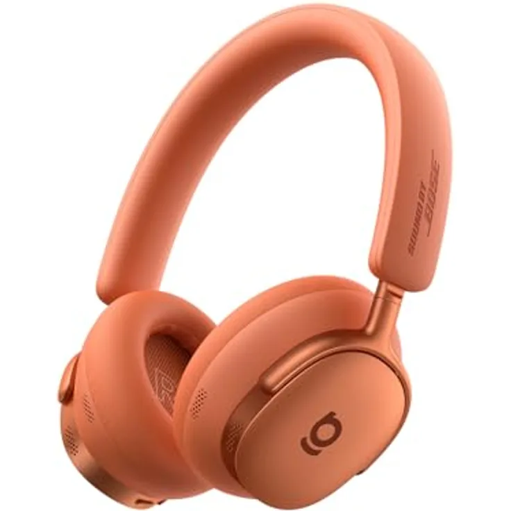 Baseus Inspire XH1, Over-Ear Kopfhörer mit Noise Cancelling, Sound by Bose, Cloud-Komfort, 100 Std. Spielzeit, Sonnenuntergangs-Koralle