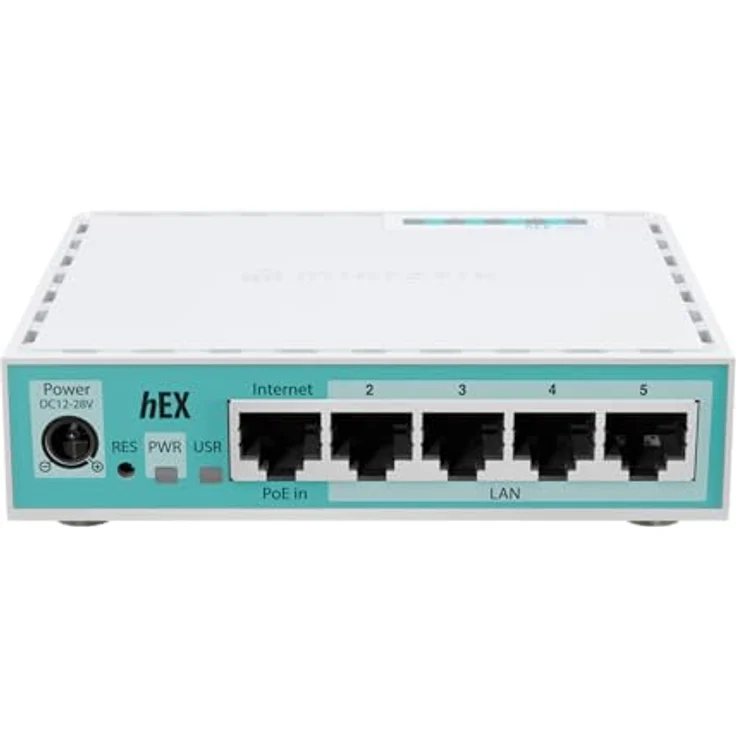MikroTik RouterBOARD E50UG, hEX, 5x Gigabit, USB, micro SD - Leistungsfähiger Router für Zuhause, ARM CPU, extra RAM – Bild 2