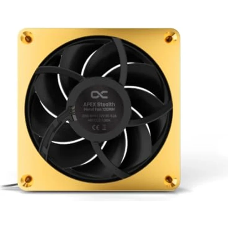 Alphacool Apex Stealth Metall (120 mm, 1 x), PC Lüfter, Gold – Bild 3