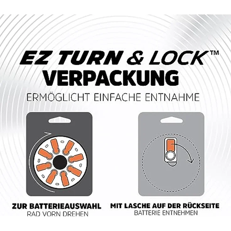 Energizer 13 Knopfzelle, PR48 (1.4 V, 16 St), Hörgerätebatterie Zinc-Air – Bild 7