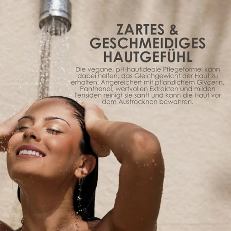 Jean & Len Duschgel Orange & Ingwer, erfrischendes pH-hautideales Duscherlebnis, 250 ml, veganes Duschgel ohne Parabene & Silikone – Bild 5