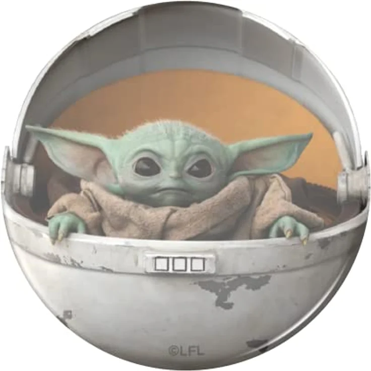 PopSockets PopGrip - Ausziehbarer Sockel und Griff für Smartphones und Tablets mit einem Austauschbarem Top - The Child Pod (Baby Yoda) – Bild 3