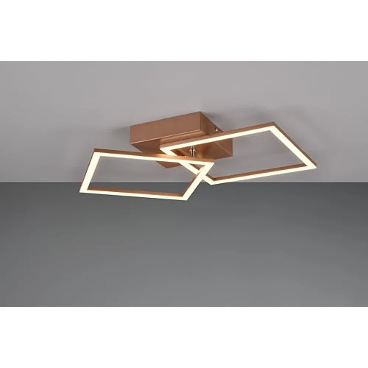 Reality Leuchten LED Deckenleuchte Trail R64492165, Metall Coffee, inkl. 20 Watt LED mit 3000 Kelvin warmweißem Licht – Bild 3