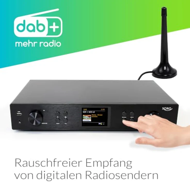 XORO HFT 440 Pro – HiFi-Tuner mit Internetradio, DAB+, UKW, Spotify Connect, Bluetooth 5.2 und WLAN, Metallgehäuse – Bild 5