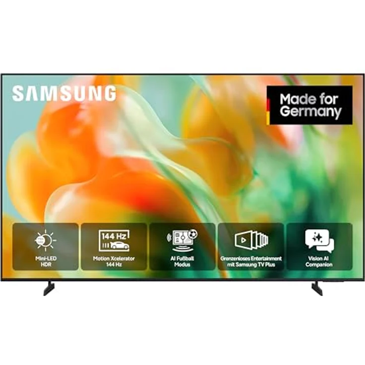 Samsung Mini LED M80H 4K 85 Zoll (214 cm) UHD Fernseher, HDR, Motion Xcelerator 144Hz, AI Fußballmodus, Smart TV mit Dynamik Sound Pack und AI Companion – Bild 1