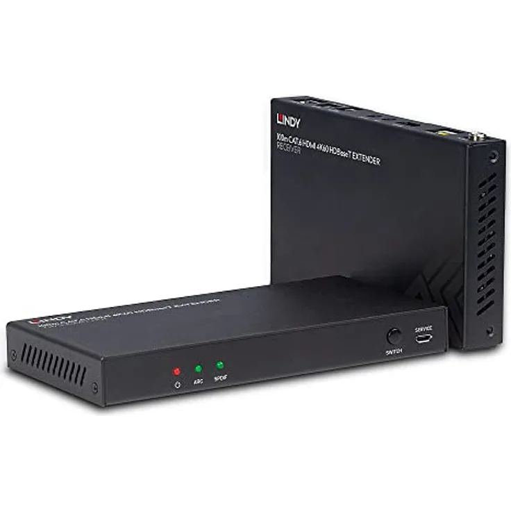 Lindy HDMI HDBaseT Extender KVM Switch, 4K Auflösung bis 100m, schwarz