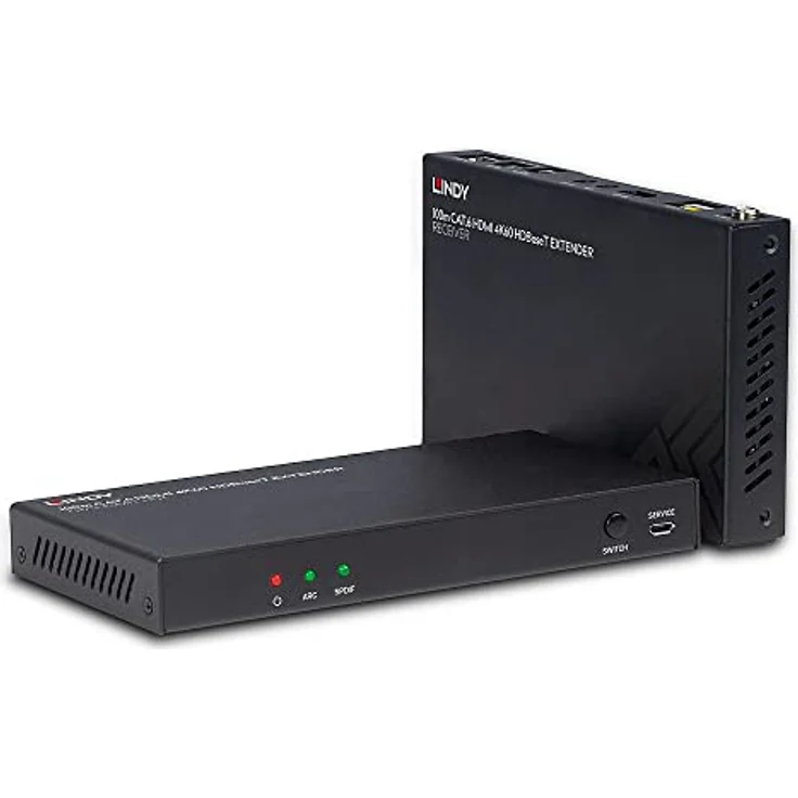 Lindy HDMI HDBaseT Extender KVM Switch, 4K Auflösung bis 100m, schwarz – Bild 1