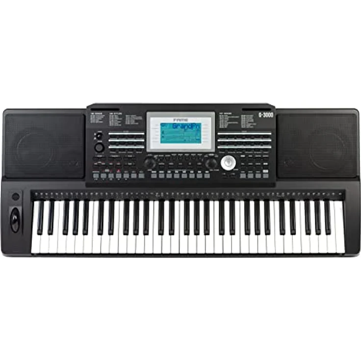 Fame G-3000 Homekeyboard mit 61 Tasten, 128 Stimmen, 737 Sounds, 240 Styles, 160 Songs, Reverb & Chorus Effekte, 2x 40W Lautsprecher – Bild 1