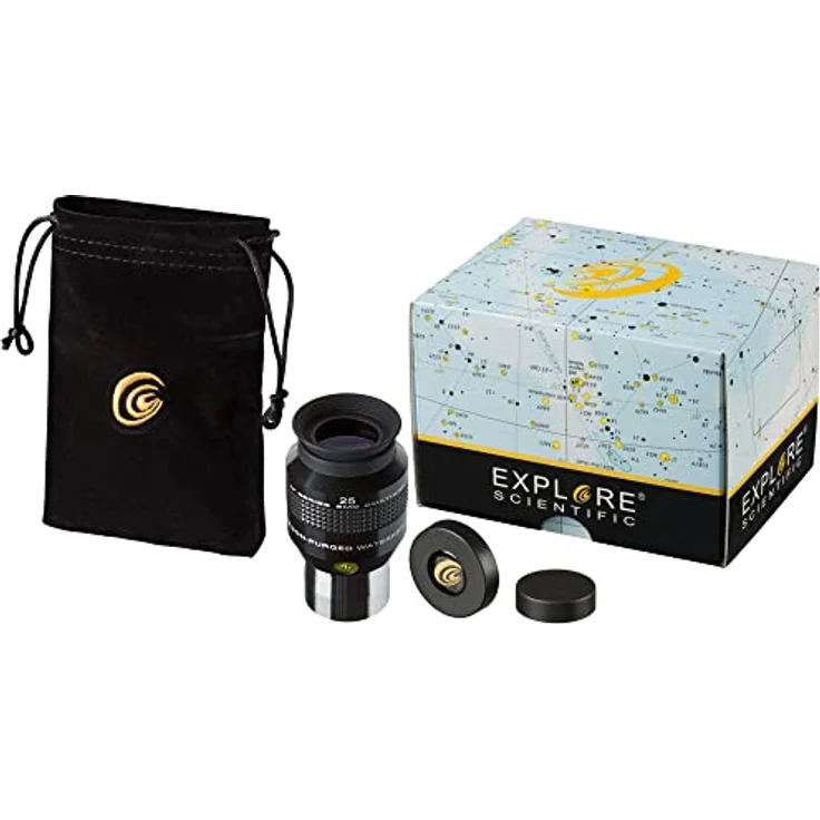 Explore Scientific 52° LER Okular 25mm Ar (1.25") für Teleskope mit hochwertiger EMD Vergütung, wasserdicht mit Argon-Schutzgasfüllung – Bild 2