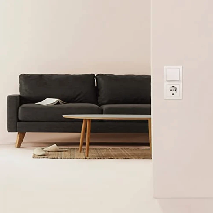 McPower Wand Steckdosen Schalter Set Unterputz I FLAIR | Einfamilienhaus 95-teilig I in weiß, matt 🇩🇪 Innovation und Qualität, entwickelt in Deutschland – Bild 4
