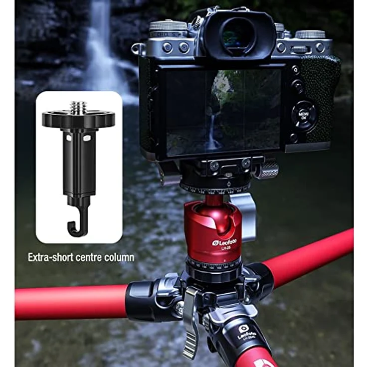 Leofoto Carbon-Dreibeinstativ LY-224C Mr.Y + Ballhead LH-25 R Black – Bild 2