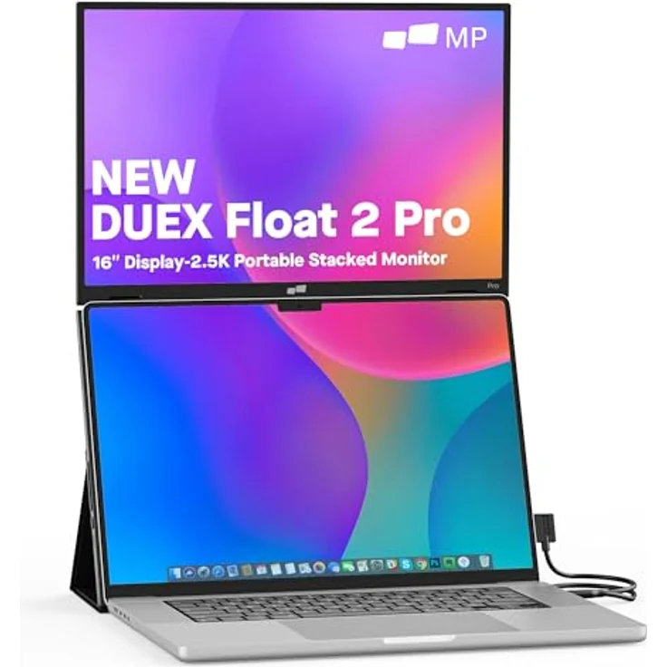 Mobile Pixels Duex Float 2 Pro, Tragbarer 16" LCD-Monitor mit 2.5K Auflösung, Schwarz – Bild 1