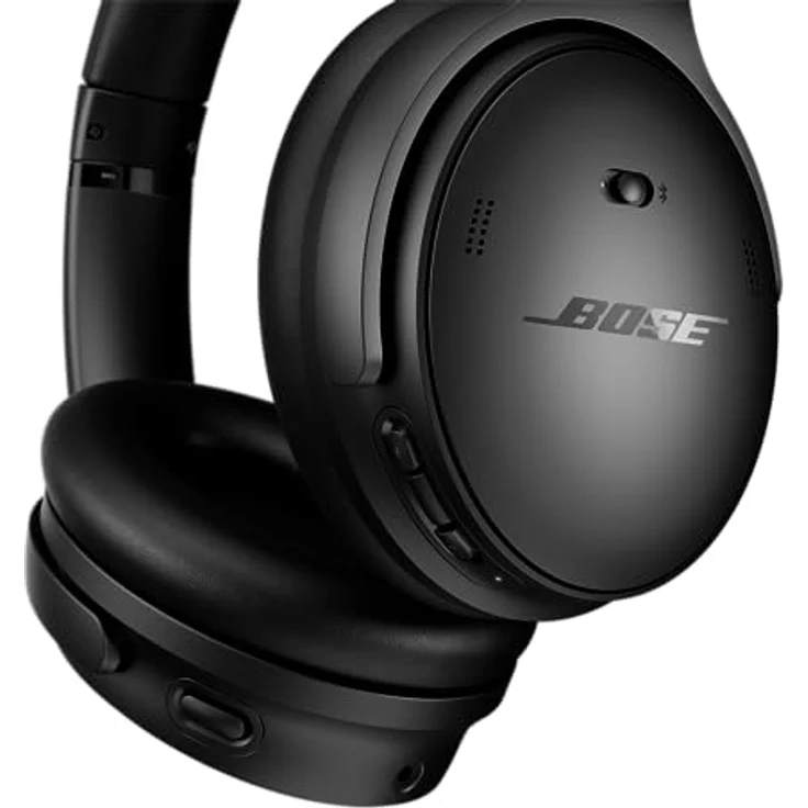 Bose QuietComfort Kabellose Kopfhörer mit Noise-Cancelling, Bluetooth Over-Ear-Kopfhörer, bis zu 24 Stunden Akkulaufzeit, Schwarz – Bild 5