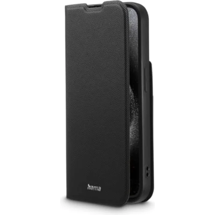 Hama Handytasche für iPhone 15 Pro, Etui mit Kartenfach und Standfunktion, extra Schutz von Display und Kamera, schwarz – Bild 2